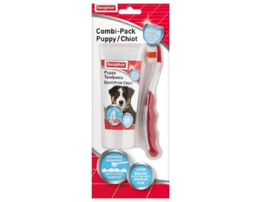 COMBI-PACK CHIOT DENTIFRICE + BROSSE A DENTS