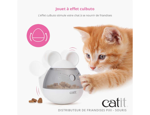 PIXI DISTRIBUTEUR FRIANDISES MOUSE BLANC