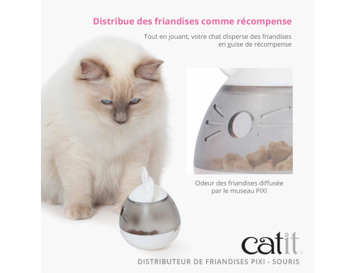 PIXI DISTRIBUTEUR FRIANDISES MOUSE BLANC