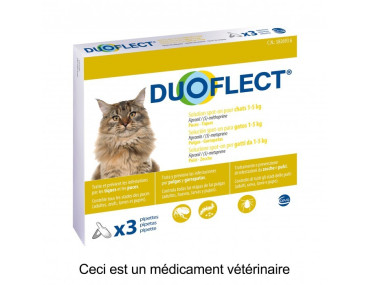 DUOFLECT CHAT DE 1 A 5 KG. 3 PIPETTES