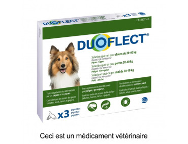 DUOFLECT POUR CHIEN DE 20 A 40KG. 3PIPETTES