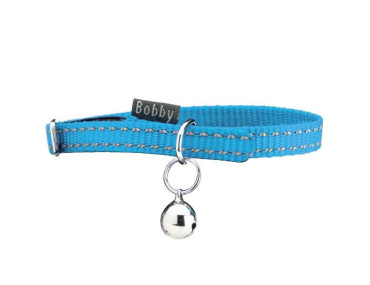 COLLIER CHAT SAFE BLEU