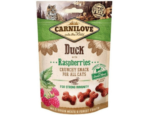 FRIANDISES CRUNCHY CARNILOVE POUR CHAT AU CANARD