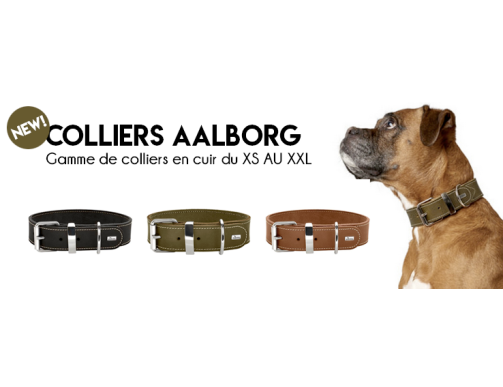 COLLIER AALBORG SPECIAL GRAND CHIEN COGNAC