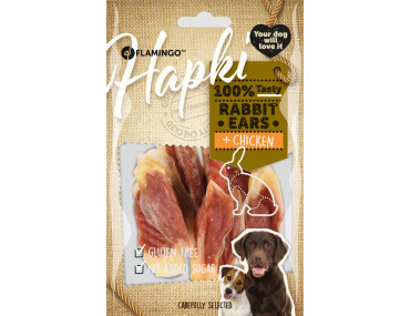 FRIANDISES HAPKI OREILLES LAPIN/POULET