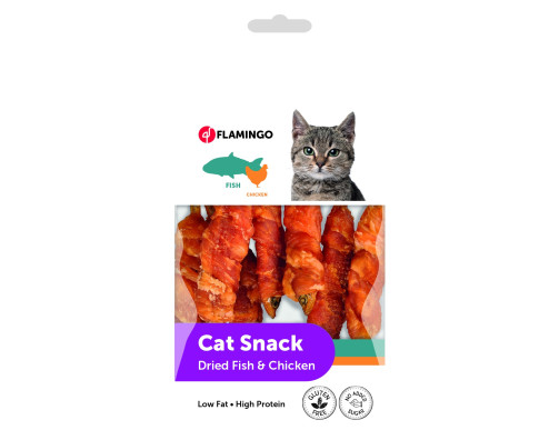 CAT SNACK BATONNETS DE POISSON & POULET SECHES