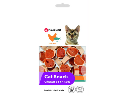 CAT SNACK ROULEAUX DE POULET & POISSON